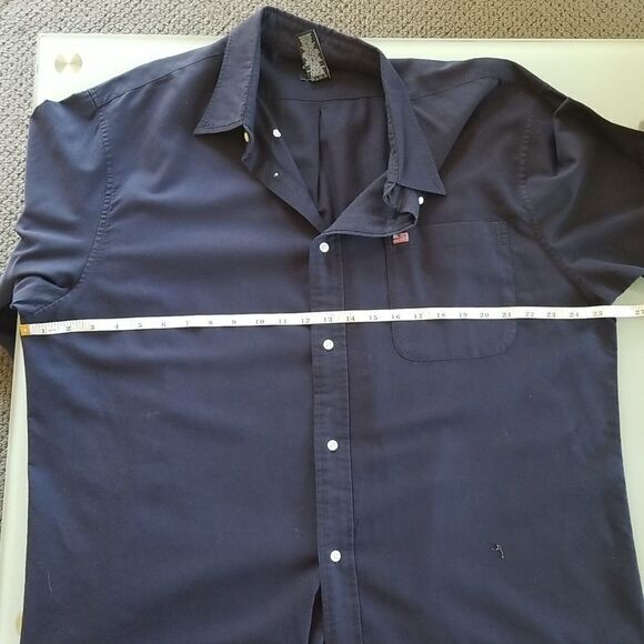 Ralph Lauren Navy Blue Button Down Shirt - Picture 4 of 8